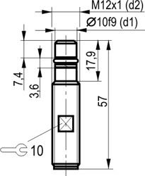 Габариты BK WC29S8-1,5-N-S4-50-HT